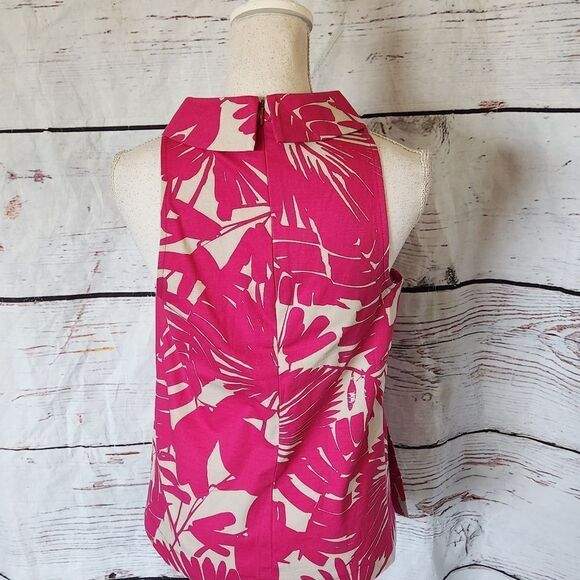 Trina Turk Structured Palm Tank Size Small - Picture 3 of 5